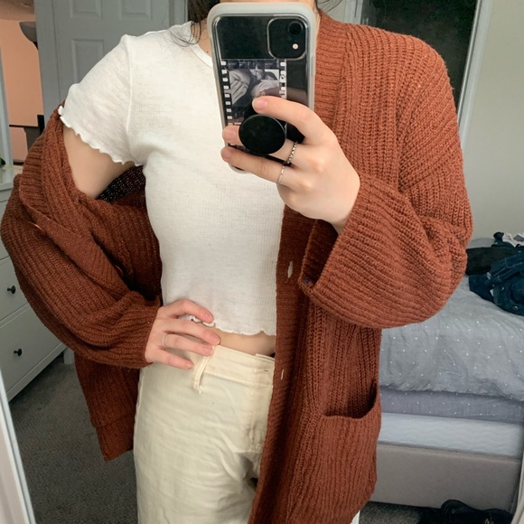 Brown Korean brand Cardigan - Picture 2 of 8